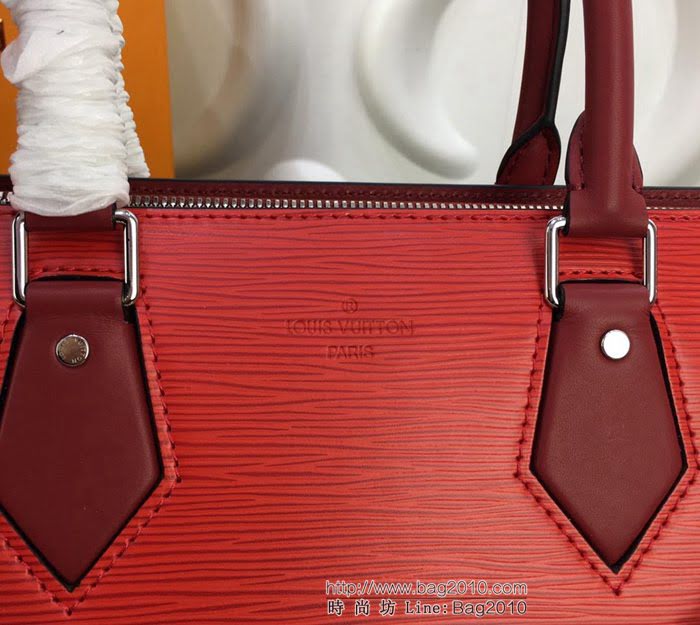 路易威登LV 頂級原單 M52805 2019早春系列 Sac Tricot手袋 新款六角鏈式肩帶 亮紅色Epi皮革 時尚氣質手提包  YDH2437